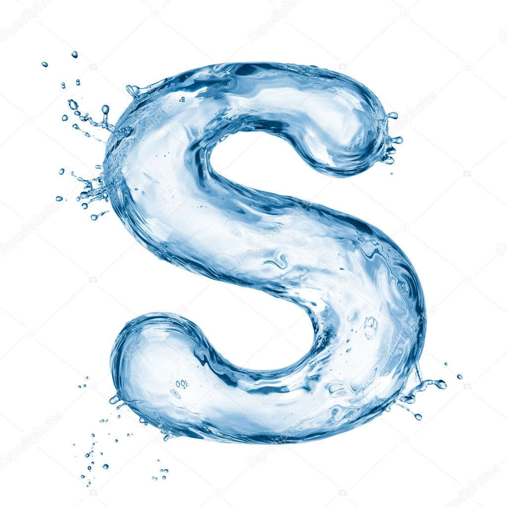 Water Alphabet Font