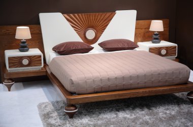 Modern bedroom clipart