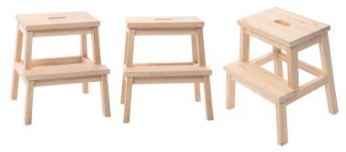 Wooden stool clipart