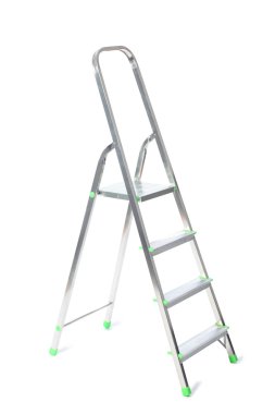 Stepladder isolated on white clipart