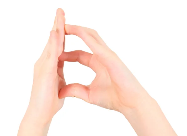 Mains représente la lettre B de l'alphabet — Photo