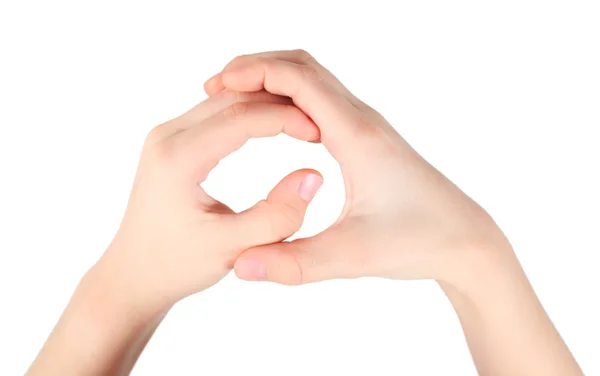 Hands represents letter Q from alphabet — Stock Photo, Image