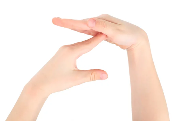 Χέρια αντιπροσωπεύει το γράμμα z από το αλφάβητο — Φωτογραφία Αρχείου