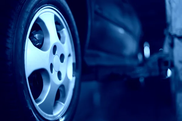 Car wheel closeup — Stock Photo, Image