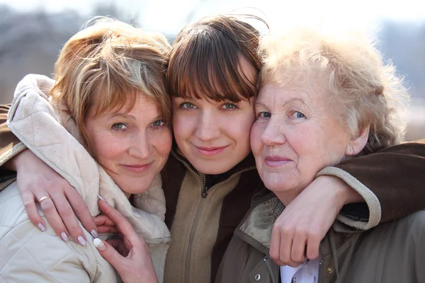Babička, dcera a vnučka — Stock fotografie