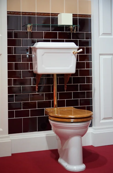 老式风格的厕所 — 图库照片