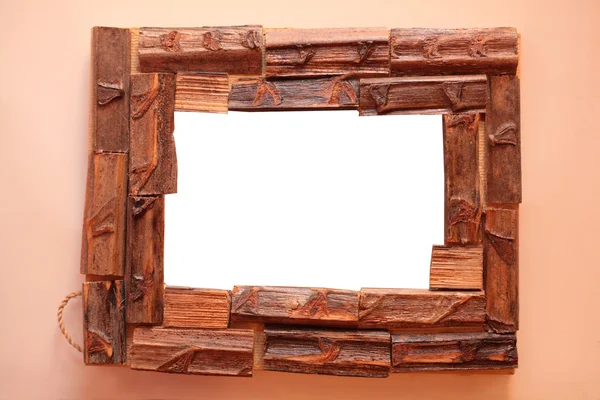 Cadre à partir de morceaux de bois — Photo