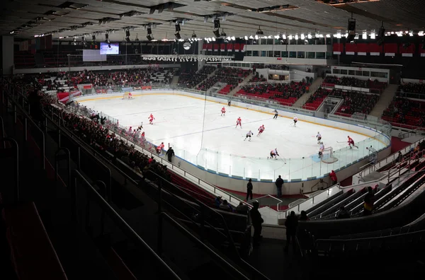 View on stadium with hockey players — Stock Photo, Image