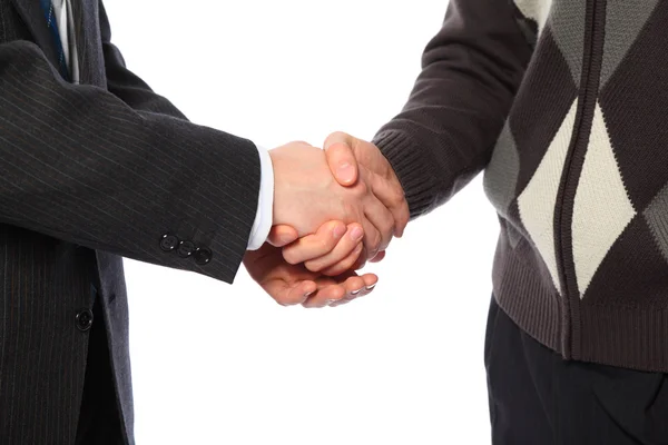 Két üzletember kézfogása — Stock Fotó