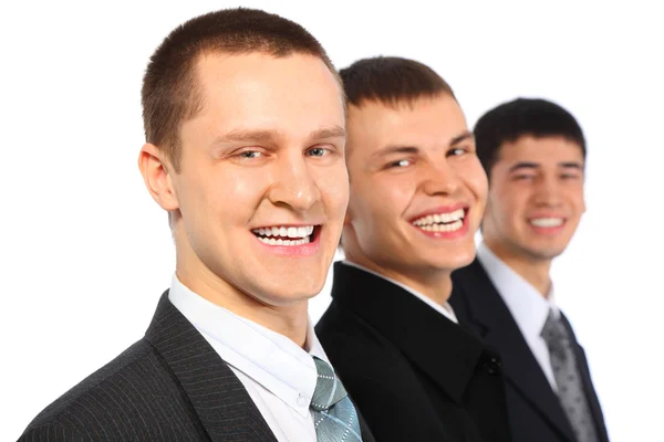 Three laughing businessmen — Stock Photo, Image