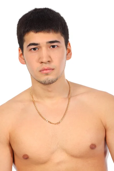 Młody człowiek z Azji topless — Zdjęcie stockowe