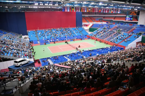 Sports tennis arena with public — Stock Photo, Image