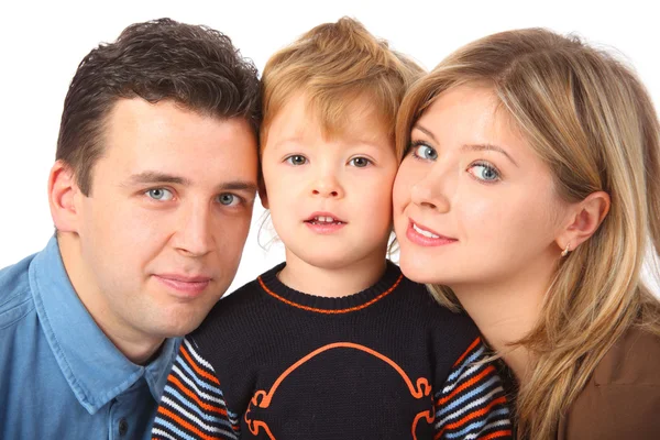 Parents and son close up — Stock Photo, Image