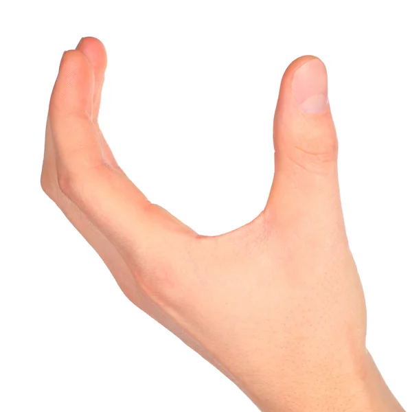 Alfabeto de linguagem de sinais de mão — Fotografia de Stock
