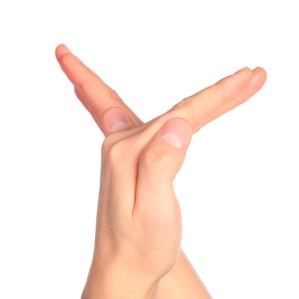 Hand teckenspråk alfabetet — Stockfoto