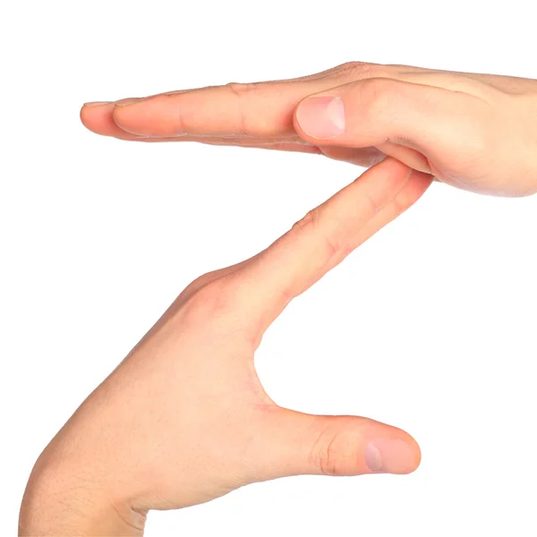 El işaret dili alfabesi — Stok fotoğraf