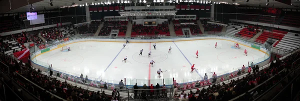 Панорама хоккейного стадиона — стоковое фото