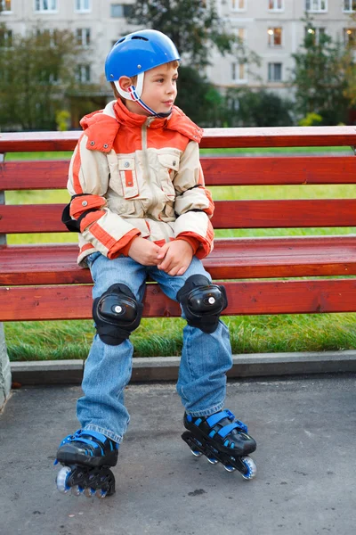 Boy in the rollerblade — Stockfoto