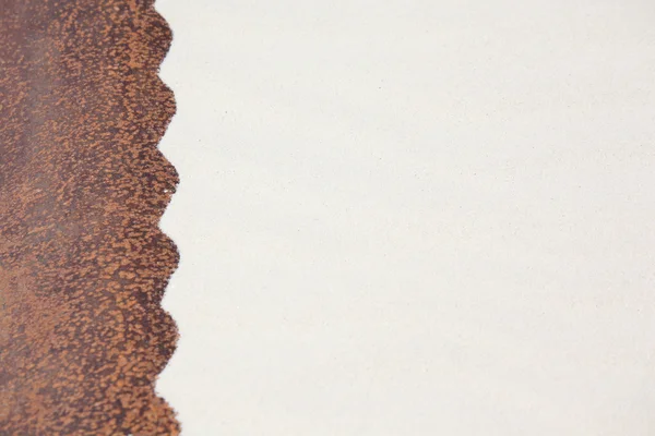 Areia de metal enferrujado fundo de forma ondulada — Fotografia de Stock