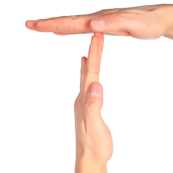 Ручной язык жестов Стоковое Изображение