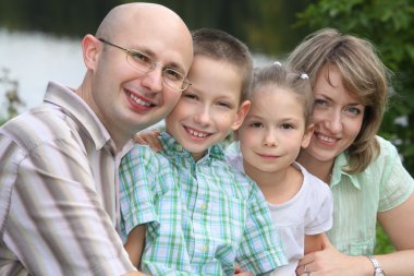 aile içinde erken sonbahar park