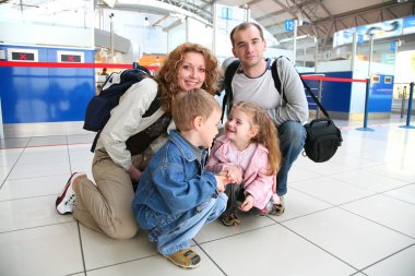 Traveling family clipart