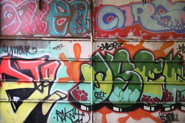 Wall graffiti clipart