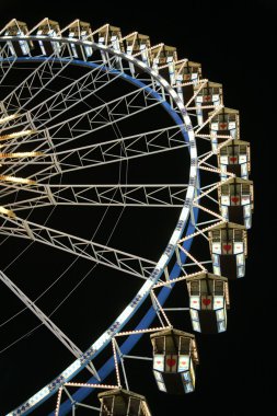 Ferry wheel at night 3 clipart