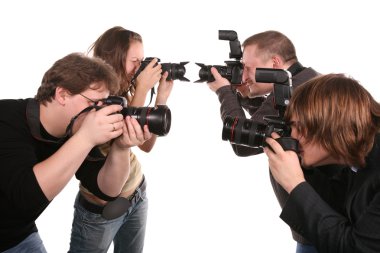 Five photographers 2 clipart