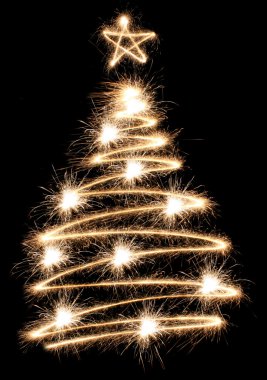 Sparkler tree clipart