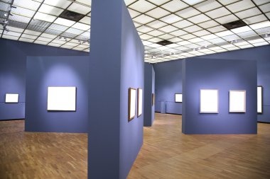 Interior with frames clipart