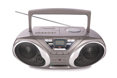 Audio mini-system, radio, player clipart