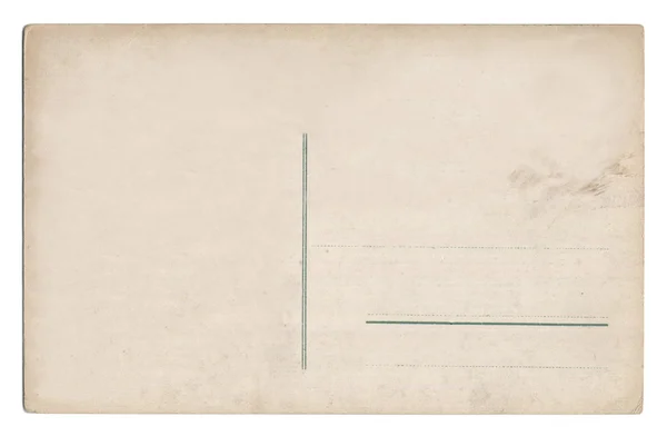 Beyazda izole edilmiş eski boş kartpostal — Stok fotoğraf