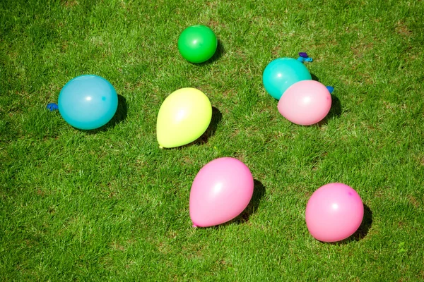 stock image Balloons on a grass