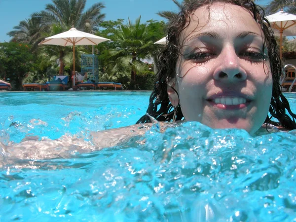 Chica piscina de natación — Foto de Stock