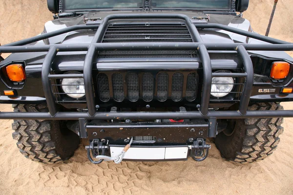 Humvee on sand — Stock Photo, Image