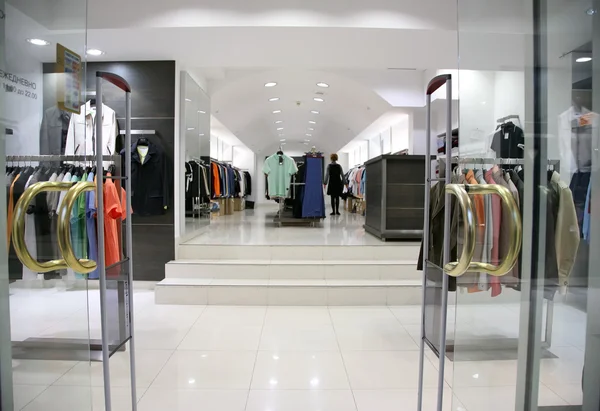 Entrance in the clothes department — Stock Photo, Image