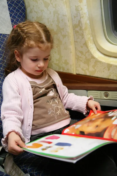 儿童飞机书παιδί βιβλίο αεροπλάνο — Stockfoto