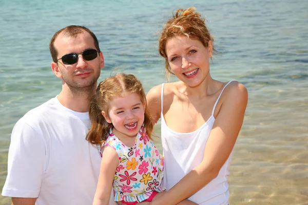 Family beach — Stock Photo, Image