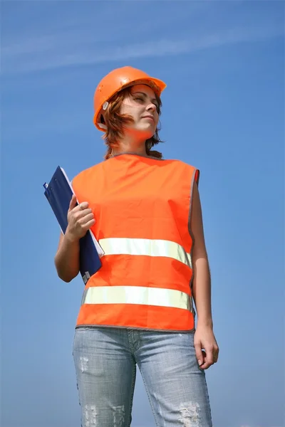 stock image Girl the builder