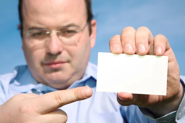 Muž rukou karta — Stock fotografie