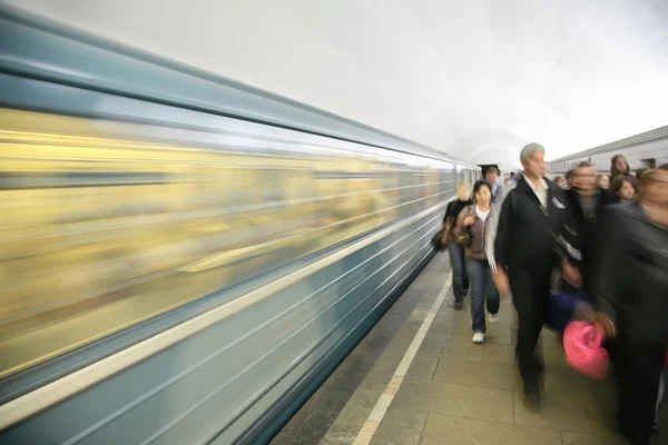 I tunnelbanan — Stockfoto