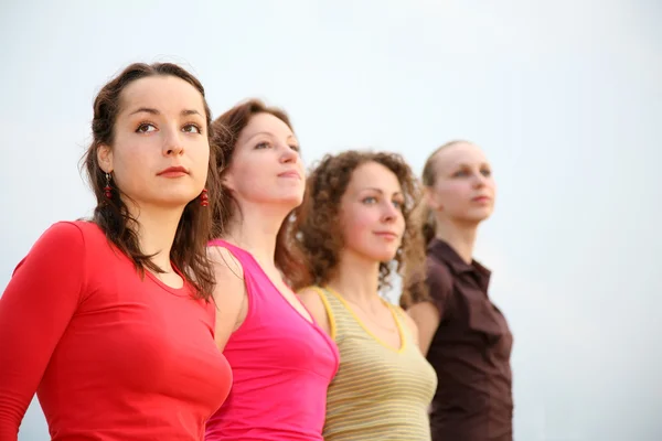 Four young women — Stock Photo, Image