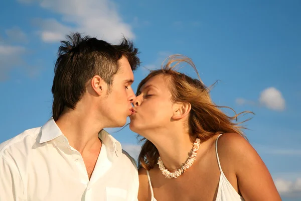 Beijos de casal — Fotografia de Stock