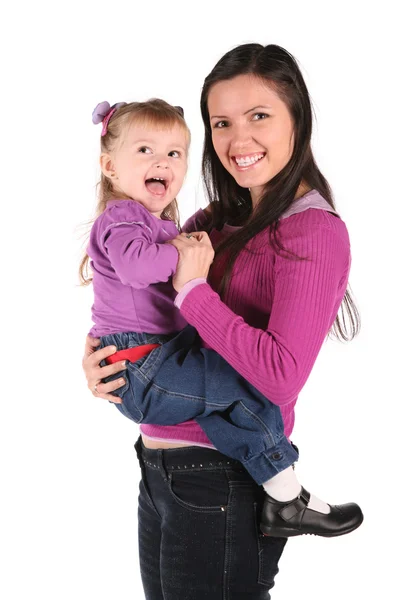 Matka s malou holčičku — Stock fotografie
