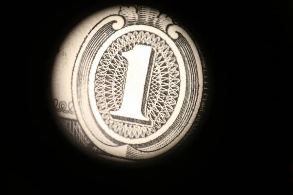 Close-up one dollar — Stock Photo, Image