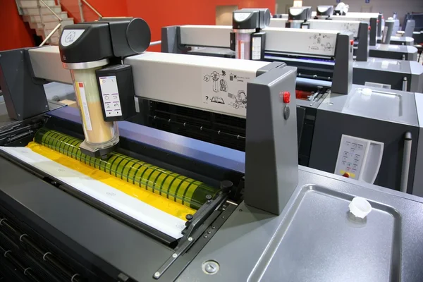 Vista do equipamento impresso — Fotografia de Stock