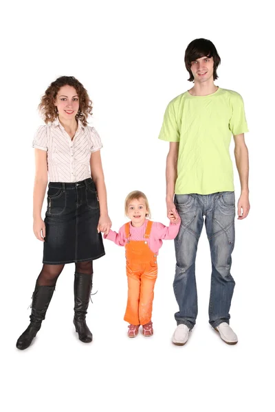Eltern mit einer Tochter — Stockfoto