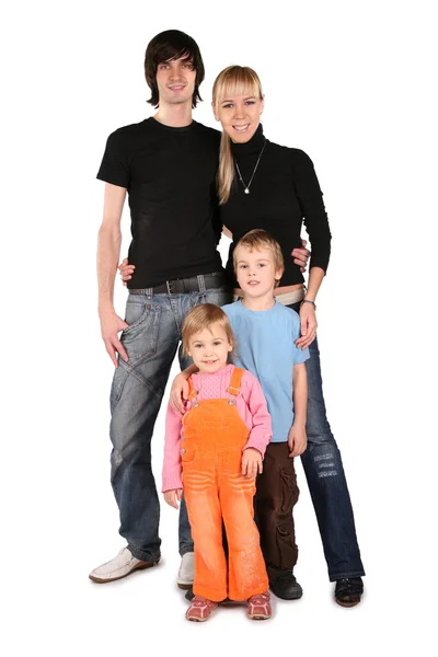 Jonge gezin samen — Stockfoto