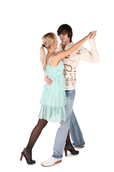 Mladý pár, tanec — Stock fotografie